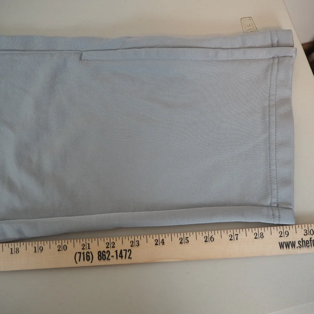 Nike Dri-Fit Track Pants Men's Size Medium Gray‎ Blue Orange Zip Up Ankle